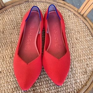 Red  Rothy’s Shoes “The Point” Style — Size 7